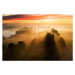 Fotografie Beautiful misty dawn in the spring, Anton Petrus, 40 × 26.7 cm