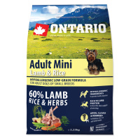 Ontario Adult Mini Lamb&Rice granule 2,25 kg