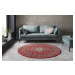 Nouristan - Hanse Home koberce Kruhový koberec Mirkan 104098 Oriental red - 160x160 (průměr) kru