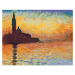 Diamantové malování - SAN GIORGIO MAGGIORE ZA SOUMRAKU (CLAUDE MONET) Rozměr: 40x50 cm, Rámování