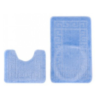 Sada koupelnových koberečků MONO 1030 modrý 5004 2PC řecký
