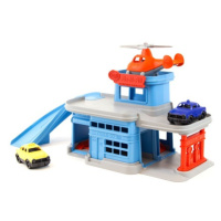 Green Toys Patrová garáž modrá s příslušenstvím