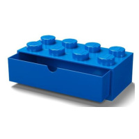 LEGO stolní box 8 se zásuvkou - modrá