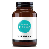 Viridian Vitamin D3 and K2 90 kapslí