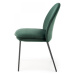HALMAR Designová židle Clorissa tmavě zelená