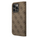 Guess GUBKP14XHG4SHW hard silikonové pouzdro iPhone 14 PRO MAX 6.7" brown book 4G Vintage Gold L