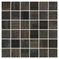 Mozaika Rako Rush černá 30x30 cm mat / lesk WDM05523.1