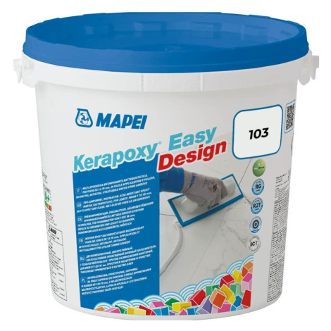Spárovací hmota Mapei Kerapoxy Easy Design měsíční bílá 3 kg R2T MAPXED3103