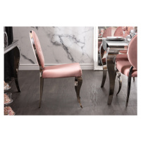 LuxD Designová židle Rococo II růžová