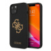 Guess GUHCP13SLS4GGBK hard silikonové pouzdro iPhone 13 Mini 5.4" black Silicone 4G Logo