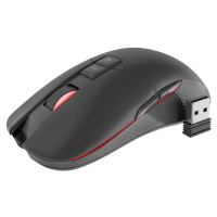 Genesis herní optická myš ZIRCON 330/RGB/3600 DPI/Herní/Optická/Bezdrátová USB/Černá-červená