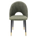 KARE Design Zelená čalouněná jídelní židle Hudson