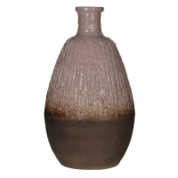 Keramická váza drápaná hnědá 38cm