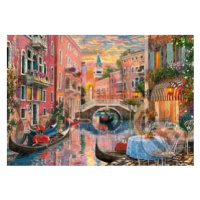 Venice evening sunset - puzzle z kategorie Města a stavby