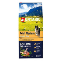 Ontario Adult Medium Lamb & Rice 12 kg