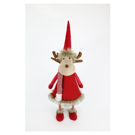 Červené vánoční dekorace