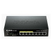 D-Link DGS-1008P 8-port Gigabit Desktop Switch, 4 porty jsou PoE+, PoE budget 68W