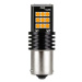 Rabel LED autožárovka BA15S 24 smd 3030 12V P21W oranžová