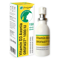 Vitamín D3 Axonia OROFAST 1000 IU sublinguální sprej 30 ml