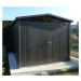 Domek na nářadí Biohort PANORAMA P5, tmavě šedý, dvoukřídlé dveře BH14069