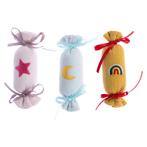 TIAKI Junior sada hraček pro kočky bonbony s šantou kočičí - balení po 3 kusech