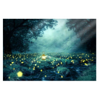 Ilustrace Dreamlike fairytale with illuminated lantern and, Yoga Sigit saputra / 500px, 40 × 26.