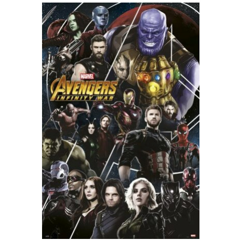 Plakát 61x91,5cm – Avengers Infinity War - 2 Europosters