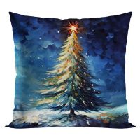 Vánoční polštář COLOURFULL TREE 40x40 cm  Mybesthome Varianta: Povlak na polštář s antialergicko