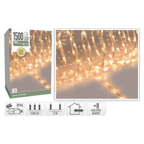 HOMESTYLING Vánoční světelný řetěz teplá bílá 1500 LED / 45 m KO-AX9621700