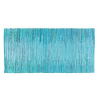 Modrý tkaný bavlněný koberec 80x150 cm MERSIN, 57561