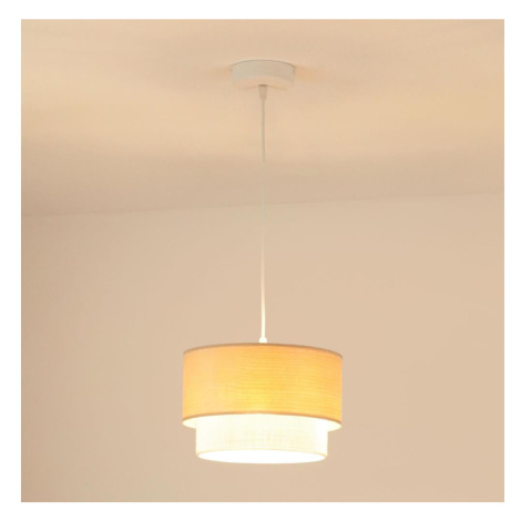 Brilagi - Lustr na lanku ARIZONA BOHO 1xE27/15W/230V pr. 25 cm béžová/bílá 608350