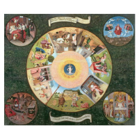 Obrazová reprodukce Tabletop of the Seven Deadly Sins and the Four Last Things, Hieronymus Bosch