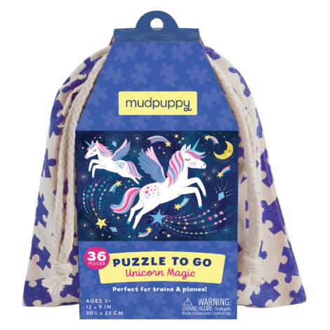 Mudpuppy Puzzle na cesty - Kouzlo jednorožce (36 dílků)