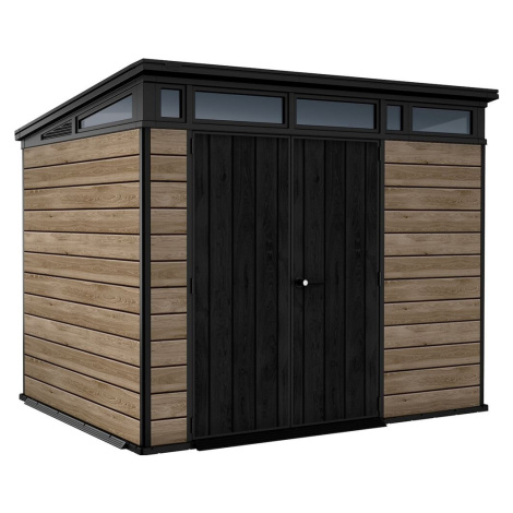 KETER PENT Signature HORIZONTAL domek 9x7 - jasan, 279 x 226 x 216 cm