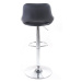 G21 Barová židle G21 Aletra koženková, prošívaná black G21-60023095