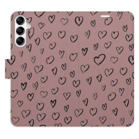 iSaprio Flip pouzdro Heart Dark 02 pro Samsung Galaxy A14 / A14 5G