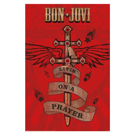 Plakát, Obraz - Bon Jovi - Livin' On A Prayer, (61 x 91.5 cm) Pyramid