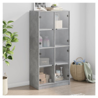 vidaXL Highboard s dvířky betonově šedý 68x37x142 cm kompozitní dřevo