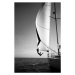 Fotografie Woman jumping from a yacht into the ocean., Mint Images, 26.7 × 40 cm