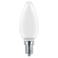 CENTURY LED FILAMENT SVÍČKA SATÉN 4W E14 6000K 470Lm 360d 35x97mm IP20 CEN INSM1-041460