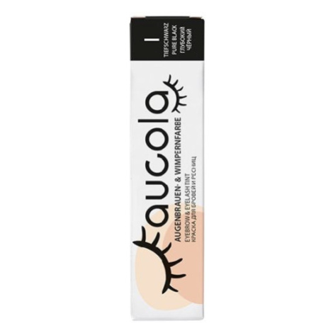 Aucola Eyebrow and Eyelash Tint - profesionální barva na obočí a řasy, 15 ml 1 Pure Black - čern