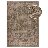 Khaki ručně tkaný koberec s příměsí juty 160x230 cm Selena Jute Traditional – Flair Rugs