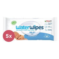 5x WATERWIPES Vlhčené ubrousky bez obsahu plastů 60 ks ( 300 ks )