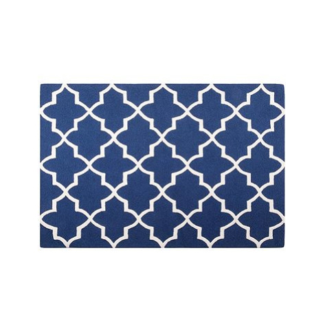 Modrý bavlněný koberec 160x230 cm SILVAN, 62669 BELIANI