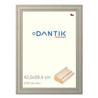 DANTIK rámeček 42 × 59,4, STEP bílý plexi čiré