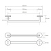 HOPA Držák na ručníky, 505×55×65 mm Barva Chrom KDBE104204022