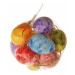 EverGreen Vejce záv. x12 ks, výška 4cm, síťka, barva různobarevná