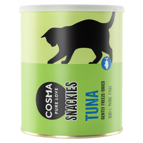 Výhodné balení Cosma Snackies Maxi Tube - lyofilizované snacky pro kočky - tuňák 3 x 150 g
