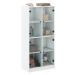 vidaXL Highboard s dvířky bílý 68 x 37 x 142 cm kompozitní dřevo