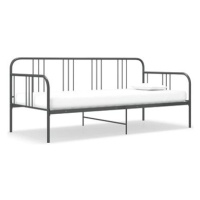 Rám postele/pohovky šedý kovový 90 × 200 cm, 324751